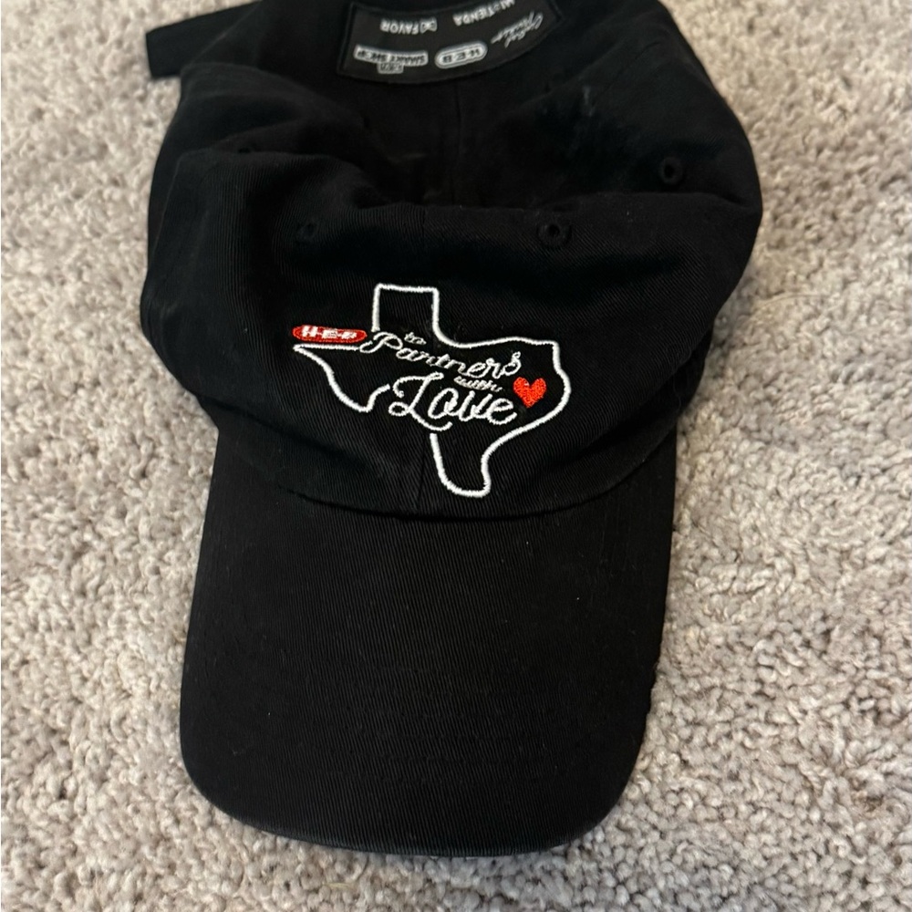 Black HEB Parters of Love Texas Embroidered Cap